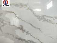 Marmurowe tekstury Calacatta Biały zaprojektowany kamień kwarcowy na blat