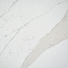 Zaprojektowany kamień kwarcowy polerowany 3200 * 1800 Calacatta White Quartz