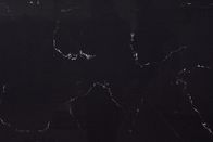 Marmurowy wygląd Czarny sztuczny kamień kwarcowy Cararra Łatwy w czyszczeniu