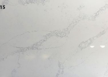 Wytrzymały biały kamień kwarcowy Sztuczny sztuczny kamień Odporny na zabrudzenia 2,45 G / Cm3